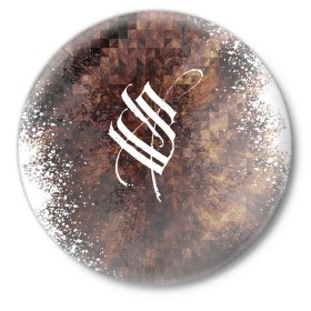 Значок с принтом Stigmata в Рязани,  металл | круглая форма, металлическая застежка в виде булавки | music | rock | stigmata | альтернатива | музыка | рок | стигмата | тарас уманский