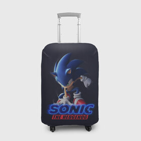 Чехол для чемодана 3D с принтом Sonic в Рязани, 86% полиэфир, 14% спандекс | двустороннее нанесение принта, прорези для ручек и колес | sonic | sonic 2020 | ежик | кино | мультфильм | соник 2020 | соник фильм