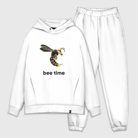 Мужской костюм хлопок OVERSIZE с принтом Bee time в Рязани,  |  | bee | bee time | sting | tranimals | wings | жало | оса | пчела | шершень