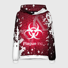 Мужская толстовка 3D с принтом PLAGUE INC в Рязани, 100% полиэстер | двухслойный капюшон со шнурком для регулировки, мягкие манжеты на рукавах и по низу толстовки, спереди карман-кенгуру с мягким внутренним слоем. | inc evolved | plague evolved | plague inc | plague inc evolved | plague пк. | игра вирус