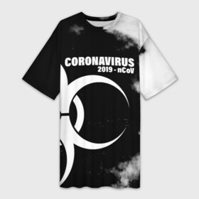 Платье-футболка 3D с принтом Coronavirus 2019   nCoV в Рязани,  |  | 2019   ncov | coronavirus | covid | covid 19 | ncov | virus | арт | биологическая опасность | болезнь | вирус | знак | карантин | корона | коронавирус | короновирус | мем | мой руки | оставайся дома | пандемия | помой руки
