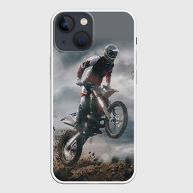 Чехол для iPhone 13 mini с принтом МОТОКРОСС КТМ | MOTOCROSS KTM (+спина) в Рязани,  |  | Тематика изображения на принте: 2020 | auto | bike | moto | motorcycle | sport | авто | автомобиль | автомобильные | байк | бренд | марка | машины | мото | мотоциклы | спорт