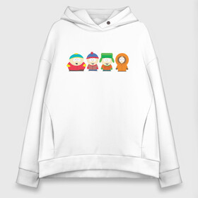 Женское худи Oversize хлопок с принтом SOUTH PARK в Рязани, френч-терри — 70% хлопок, 30% полиэстер. Мягкий теплый начес внутри —100% хлопок | боковые карманы, эластичные манжеты и нижняя кромка, капюшон на магнитной кнопке | south park | американская культура | американский мультсериал | колорадо | пародия | саус парк | саут парк | черный юмор | четыре мальчика | шоу | южный парк