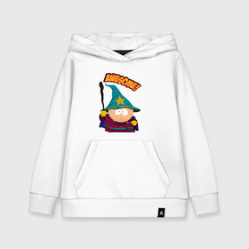 Детская толстовка хлопок с принтом CARTMAN в Рязани, 100% хлопок | Круглый горловой вырез, эластичные манжеты, пояс, капюшен | animation | cartman | colorado | eric | gangsta | hip hop | kenny | n.w.a | san | south park | usa | волшебник | жесть | картман | магия | мультфильмы | шикарно | эрик | южный парк