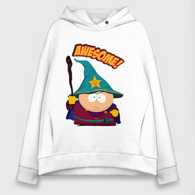 Женское худи Oversize хлопок с принтом CARTMAN в Рязани, френч-терри — 70% хлопок, 30% полиэстер. Мягкий теплый начес внутри —100% хлопок | боковые карманы, эластичные манжеты и нижняя кромка, капюшон на магнитной кнопке | animation | cartman | colorado | eric | gangsta | hip hop | kenny | n.w.a | san | south park | usa | волшебник | жесть | картман | магия | мультфильмы | шикарно | эрик | южный парк