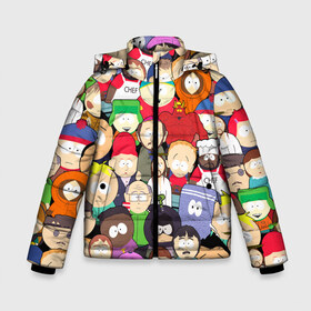 Зимняя куртка для мальчиков 3D с принтом South Park персонажи в Рязани, ткань верха — 100% полиэстер; подклад — 100% полиэстер, утеплитель — 100% полиэстер | длина ниже бедра, удлиненная спинка, воротник стойка и отстегивающийся капюшон. Есть боковые карманы с листочкой на кнопках, утяжки по низу изделия и внутренний карман на молнии. 

Предусмотрены светоотражающий принт на спинке, радужный светоотражающий элемент на пуллере молнии и на резинке для утяжки | park | south | south park | брофловски | герои | кайл | картман | кени | марж | они убили кени | парк | персонажи | ренди | рэнди | сволочи | стен | стэнн | южный | южный парк
