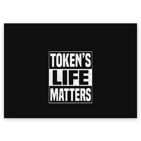 Поздравительная открытка с принтом TOKENS LIFE MATTERS в Рязани, 100% бумага | плотность бумаги 280 г/м2, матовая, на обратной стороне линовка и место для марки
 | cartman | kenny | park | south | southpark | картман | кенни | мульт | мультик | парк | персонаж | персонажи | сериал | южный