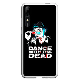 Чехол для Honor P Smart Z с принтом dance with the dead в Рязани, Силикон | Область печати: задняя сторона чехла, без боковых панелей | dance with the dead | группа | джастин поинтер | калифорнийский электронный дуэт | синтвейв | тони ким