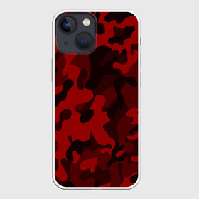 Чехол для iPhone 13 mini с принтом RED MILITARY | КРАСНЫЙ КАМУФЛЯЖ в Рязани,  |  | abstract | camo | geometry | geometry stripes | military | texture | абстракция | геометрические полосы | геометрия | камуфляж | милитари | текстура