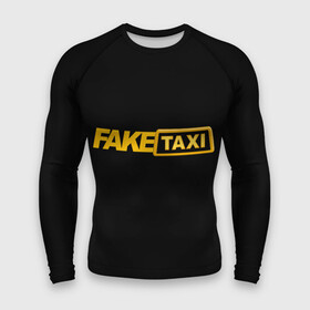 Мужской рашгард 3D с принтом Fake Taxi в Рязани,  |  | fake taxi | faketaxi | taxi | такси | таксист | фейк такси | фейковое такси | фейктакси