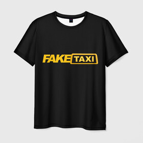 Мужская футболка 3D с принтом Fake Taxi в Рязани, 100% полиэфир | прямой крой, круглый вырез горловины, длина до линии бедер | fake taxi | faketaxi | taxi | такси | таксист | фейк такси | фейковое такси | фейктакси