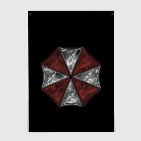 Постер с принтом Umbrella Corporation в Рязани, 100% бумага
 | бумага, плотность 150 мг. Матовая, но за счет высокого коэффициента гладкости имеет небольшой блеск и дает на свету блики, но в отличии от глянцевой бумаги не покрыта лаком | 2 | biohazard | claire | evil | horror | raccoon | resident | survival | t virus | t вирус | выживание | зла | кеннеди | клэр | леон | обитель | раккун | редфилд | скотт | ужас