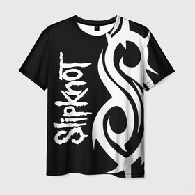 Мужская футболка 3D с принтом Slipknot (6) в Рязани, 100% полиэфир | прямой крой, круглый вырез горловины, длина до линии бедер | devil | metal | music | rock | satana | slipknot | дьявол | метал | музыка | рок | сатана | слипкнот