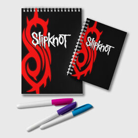 Блокнот с принтом Slipknot (7) в Рязани, 100% бумага | 48 листов, плотность листов — 60 г/м2, плотность картонной обложки — 250 г/м2. Листы скреплены удобной пружинной спиралью. Цвет линий — светло-серый
 | devil | metal | music | rock | satana | slipknot | дьявол | метал | музыка | рок | сатана | слипкнот