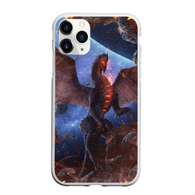 Чехол для iPhone 11 Pro Max матовый с принтом SPACE FIRE DRAGO в Рязани, Силикон |  | Тематика изображения на принте: dragon | fire | monster | space | драго | дракон | космический | космос | монстр | огнедыщащий | огонь | прикольная картинка | чудовище | ящерица