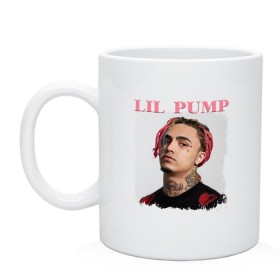 Кружка с принтом LIL PUMP в Рязани, керамика | объем — 330 мл, диаметр — 80 мм. Принт наносится на бока кружки, можно сделать два разных изображения | esketit | gucci gang | lil pump | pattern | гуччи ганг | лил памп