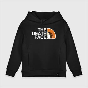 Детское худи Oversize хлопок с принтом The death face в Рязани, френч-терри — 70% хлопок, 30% полиэстер. Мягкий теплый начес внутри —100% хлопок | боковые карманы, эластичные манжеты и нижняя кромка, капюшон на магнитной кнопке | south park | sp | the north face | батерс | баттерс | гарисон | кайл  брофловски | картман | кеннет | кенни | макки | маккормик | марш | мистер | мультфильм | норт фейс | полотенчи | ренди | саус парк | сауспарк | стэн