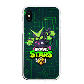 Чехол для iPhone XS Max матовый с принтом BRAWL STARS VIRUS 8-BIT в Рязани, Силикон | Область печати: задняя сторона чехла, без боковых панелей | 8 bit | 8 бит | bibi | brawl stars | crow | el brown | leon | leon shark | max | mr.p | sally leon | shark | stars | virus | werewolf | акула | биби | вирус | ворон | леон | оборотень | пингвин