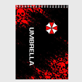 Скетчбук с принтом UMBRELLA CORP в Рязани, 100% бумага
 | 48 листов, плотность листов — 100 г/м2, плотность картонной обложки — 250 г/м2. Листы скреплены сверху удобной пружинной спиралью | ada wong | biohazard | leon | nemesis | project resistance | raccoon city | re | re3 | resident evil | resident evil 3 | rpd | stars | umbrella | ада вонг | амбрелла | немезис | ужасы