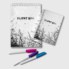 Блокнот с принтом SILENT HILL в Рязани, 100% бумага | 48 листов, плотность листов — 60 г/м2, плотность картонной обложки — 250 г/м2. Листы скреплены удобной пружинной спиралью. Цвет линий — светло-серый
 | horror | pyramidhead | silent hill | silent hill 2 | silent hill 3 | survival horror | знаки | орден | пирамидоголовый | сайлент хилл | сайрэнто хиру | символы | ужасы | хоррор