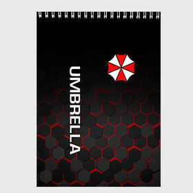 Скетчбук с принтом UMBRELLA CORP в Рязани, 100% бумага
 | 48 листов, плотность листов — 100 г/м2, плотность картонной обложки — 250 г/м2. Листы скреплены сверху удобной пружинной спиралью | ada wong | biohazard | leon | nemesis | project resistance | raccoon city | re | re3 | resident evil | resident evil 3 | rpd | stars | umbrella | ада вонг | амбрелла | немезис | ужасы