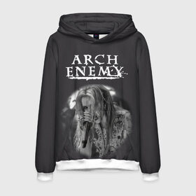 Мужская толстовка 3D с принтом Arch Enemy 79 в Рязани, 100% полиэстер | двухслойный капюшон со шнурком для регулировки, мягкие манжеты на рукавах и по низу толстовки, спереди карман-кенгуру с мягким внутренним слоем. | arch enemy | арч | енеми | енэми | энеми | энэми