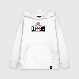 Детская толстовка хлопок с принтом Los Angeles Clippers (1) в Рязани, 100% хлопок | Круглый горловой вырез, эластичные манжеты, пояс, капюшен | ball | basketball | clippers | sport | streetball | баскетбол | клипперс | мяч | нба | спорт | стритбол