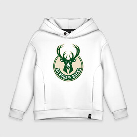 Детское худи Oversize хлопок с принтом Milwaukee Bucks (1) в Рязани, френч-терри — 70% хлопок, 30% полиэстер. Мягкий теплый начес внутри —100% хлопок | боковые карманы, эластичные манжеты и нижняя кромка, капюшон на магнитной кнопке | Тематика изображения на принте: ball | basketball | milwaukee bucks | sport | streetball | баскетбол | милуоки бакс | мяч | нба | спорт | стритбол