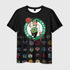 Мужская футболка 3D с принтом Boston Celtics (1) в Рязани, 100% полиэфир | прямой крой, круглый вырез горловины, длина до линии бедер | ball | basketball | boston celtics | sport | streetball | баскетбол | бостон селтикс | мяч | нба | спорт | стритбол