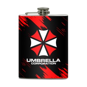 Фляга с принтом Umbrella Corporation. в Рязани, металлический корпус | емкость 0,22 л, размер 125 х 94 мм. Виниловая наклейка запечатывается полностью | resident evil | umbrella corporation | амбрелла | амбрелла корпорейшн | вирус | вымышленная военная и фармацевтическая корпорация | игра | умбрелла