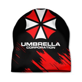 Шапка 3D с принтом Umbrella Corporation. в Рязани, 100% полиэстер | универсальный размер, печать по всей поверхности изделия | resident evil | umbrella corporation | амбрелла | амбрелла корпорейшн | вирус | вымышленная военная и фармацевтическая корпорация | игра | умбрелла