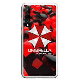 Чехол для Honor P30 с принтом Umbrella Corp в Рязани, Силикон | Область печати: задняя сторона чехла, без боковых панелей | biohazard | biohazard 7 | crocodile | fang | game | hand | monster | new umbrella | resident evil | resident evil 7 | umbrella | umbrella corp | umbrella corporation | zombie