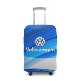 Чехол для чемодана 3D с принтом Volkswagen. в Рязани, 86% полиэфир, 14% спандекс | двустороннее нанесение принта, прорези для ручек и колес | 2020 | car | sport | volkswagen | авто | автомобильные | бренд | вирус | коронавирус | марка | машина | новый лого | спорт | стиль | фольксваген