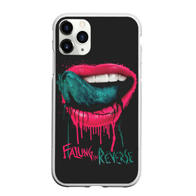 Чехол для iPhone 11 Pro матовый с принтом Falling in Reverse в Рязани, Силикон |  | falling in reverse | gold | lips | mouth | rock | ronnie radke | teeth | tongue | губы | золото | зубы | рок | ронни радке | рот | язык