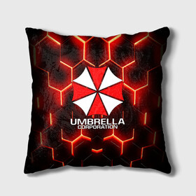 Подушка 3D с принтом UMBRELLA CORP в Рязани, наволочка – 100% полиэстер, наполнитель – холлофайбер (легкий наполнитель, не вызывает аллергию). | состоит из подушки и наволочки. Наволочка на молнии, легко снимается для стирки | ada wong | biohazard | leon | nemesis | project resistance | raccoon city | re | re3 | resident evil | resident evil 3 | rpd | stars | umbrella | ада вонг | амбрелла | немезис | ужасы