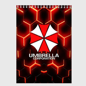 Скетчбук с принтом UMBRELLA CORP в Рязани, 100% бумага
 | 48 листов, плотность листов — 100 г/м2, плотность картонной обложки — 250 г/м2. Листы скреплены сверху удобной пружинной спиралью | ada wong | biohazard | leon | nemesis | project resistance | raccoon city | re | re3 | resident evil | resident evil 3 | rpd | stars | umbrella | ада вонг | амбрелла | немезис | ужасы