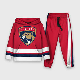 Детский костюм 3D (с толстовкой) с принтом Флорида Пантерз в Рязани,  |  | florida | florida panthers | hockey | nhl | panthers | usa | нхл | пантерз | спорт | сша | флорида | флорида пантерз | хоккей | шайба