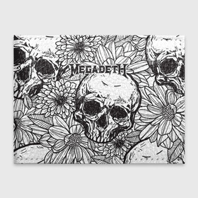Обложка для студенческого билета с принтом Megadeth в Рязани, натуральная кожа | Размер: 11*8 см; Печать на всей внешней стороне | Тематика изображения на принте: countdown to extinction | бас | гитара | группа | дэйв мастейн | кико лоурейро | лос анджелес | метал | трэш | хард рок | хеви метал