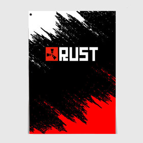 Постер с принтом RUST в Рязани, 100% бумага
 | бумага, плотность 150 мг. Матовая, но за счет высокого коэффициента гладкости имеет небольшой блеск и дает на свету блики, но в отличии от глянцевой бумаги не покрыта лаком | Тематика изображения на принте: dayz | facepunch | rust | state of decay | survival | the forest | this war of mine | выживалка rust | раст