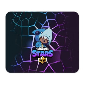 Коврик для мышки прямоугольный с принтом Brawl Stars LEON SHARK в Рязани, натуральный каучук | размер 230 х 185 мм; запечатка лицевой стороны | 8 bit | 8 бит | brawl | brawl stars | crow | leon | stars | бравл | бравл старс | браво старс | игра | компьютерная | кров | леон | онлайн | старс