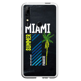 Чехол для Honor P Smart Z с принтом Summer Miami в Рязани, Силикон | Область печати: задняя сторона чехла, без боковых панелей | paradise | summer | летняя | лето | майами | маями | пальмы | рай