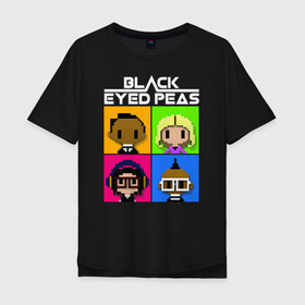 Мужская футболка хлопок Oversize с принтом BEP в Рязани, 100% хлопок | свободный крой, круглый ворот, “спинка” длиннее передней части | apl de ap | bep | black eyed peas | taboo | the black eyed peas | will i am | данс поп | поп | хип хоп