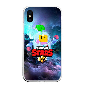 Чехол для iPhone XS Max матовый с принтом BRAWL STARS SPROUT в Рязани, Силикон | Область печати: задняя сторона чехла, без боковых панелей | 8 bit | 8 бит | bibi | brawl stars | crow | el brown | leon | leon shark | max | mr.p | phoenix | sally leon | shark | sprout | stars | virus | werewolf | акула | биби | вирус | ворон | леон | оборотень | пингвин