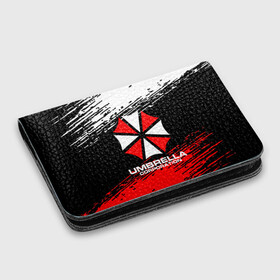 Картхолдер с принтом с принтом Umbrella Corporation. в Рязани, натуральная матовая кожа | размер 7,3 х 10 см; кардхолдер имеет 4 кармана для карт; | resident evil | umbrella corporation | амбрелла | амбрелла корпорейшн | вирус | вымышленная военная и фармацевтическая корпорация | игра | умбрелла