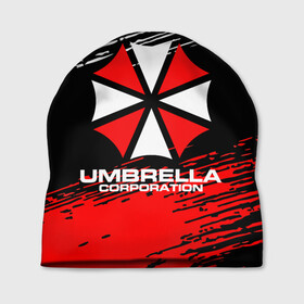 Шапка 3D с принтом Umbrella Corporation. в Рязани, 100% полиэстер | универсальный размер, печать по всей поверхности изделия | resident evil | umbrella corporation | амбрелла | амбрелла корпорейшн | вирус | вымышленная военная и фармацевтическая корпорация | игра | умбрелла