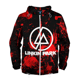 Мужская ветровка 3D с принтом Linkin Park в Рязани, 100% полиэстер | подол и капюшон оформлены резинкой с фиксаторами, два кармана без застежек по бокам, один потайной карман на груди | chester bennington | linkin park | rock | группа | линкин парк | логотип | музыка | рок | рок н ролл | честер беннингтон | эмблема