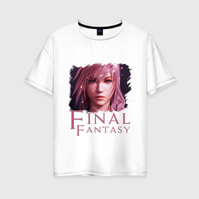 Женская футболка хлопок Oversize с принтом Final Fantasy в Рязани, 100% хлопок | свободный крой, круглый ворот, спущенный рукав, длина до линии бедер
 | anime | final fantasy | final fantasy remake | final fantasy vii | final fantasy xv | айрис | аниме | анимэ | клауд страйф | файнару фантадзи | шинра