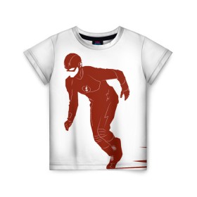 Детская футболка 3D с принтом The Flash в Рязани, 100% гипоаллергенный полиэфир | прямой крой, круглый вырез горловины, длина до линии бедер, чуть спущенное плечо, ткань немного тянется | barry allen | the flash | vdzabma | барри аллен | флэш
