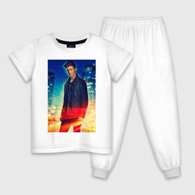 Детская пижама хлопок с принтом The Flash в Рязани, 100% хлопок |  брюки и футболка прямого кроя, без карманов, на брюках мягкая резинка на поясе и по низу штанин
 | barry allen | the flash | vdzabma | барри аллен | флэш