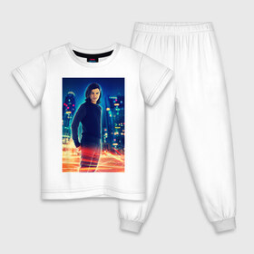 Детская пижама хлопок с принтом Cisco Ramon в Рязани, 100% хлопок |  брюки и футболка прямого кроя, без карманов, на брюках мягкая резинка на поясе и по низу штанин
 | cisco ramon | the flash | vdzabma | флэш | циско рамон